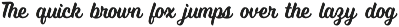 Thigles font preview