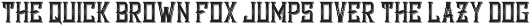 Bourbon Label typeface preview