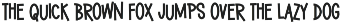 Mismatched Socks font preview