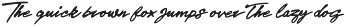 Sleeve Notes: Analogue Script Font font preview