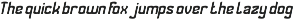 The objective font preview