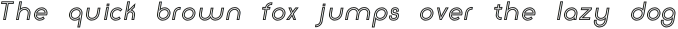 Click SemiBold italic Stroked otf (600)