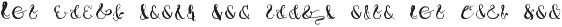 36 unique Ampersands && font preview