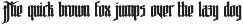 Phoenix gothic font preview