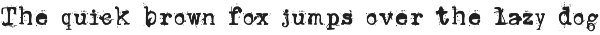 Unexpected Typewriter font font preview