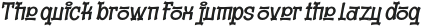 Jonyock Condensed Slant otf (400) Sample