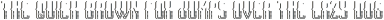 WalsallFont TextureShadowFX otf (400) Sample