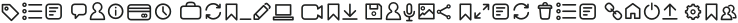 Arista Pro Icons Light otf (300) Sample