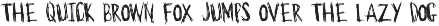 Display font Thirsty Dog preview