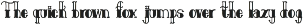 Old school font font preview
