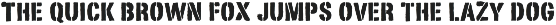 Stencimilla font preview