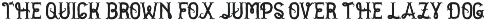 Golden dust typeface preview