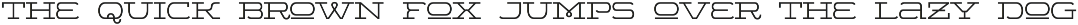 WideDisplay Regular font preview