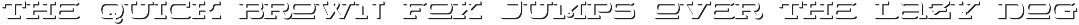 WideDisplay Heavy&Shadow font preview