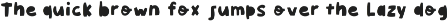 DoodleDash - handwritten cutout font preview