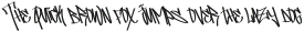 Standerik Graffiti Font Regular otf (400) Sample