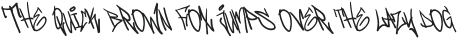 Barikend Graffiti Font Regular otf (400) Sample