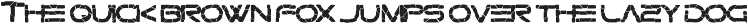 Gtek - Broken font preview