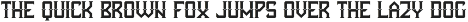 Futuristic typeface preview