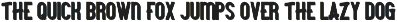 Camping typeface preview