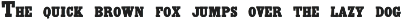 Antique X Condensed font preview