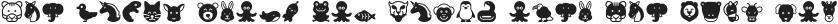 Animal Alphabet Dingbat otf (400)