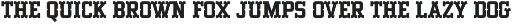 Backway – Extrude Western Slab Font preview