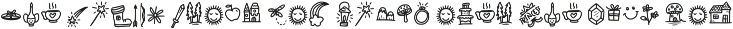 Pixie Ring Font preview