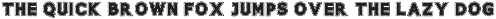 Bold Line Font preview
