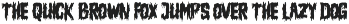 METU GETIHE - Horror Font preview