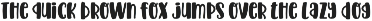 Acres Font preview