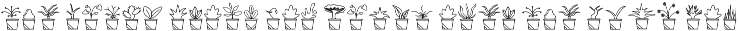 House Plant font preview