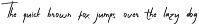 The Typehand - Font font preview