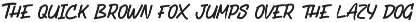 Bostheg - Font preview
