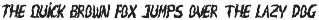 Weird Thorny - Spooky Horror Font preview