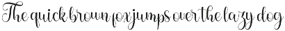 The Pandoras font preview