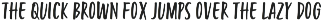 Turbinado Condensed Two font preview