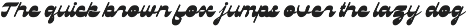Dulblak script - a reverse contast preview