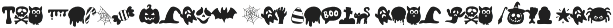 Happy Ghouls is a Halloween font preview