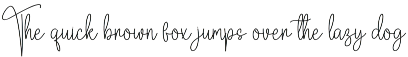 February | Script Font preview
