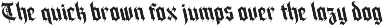 CS Aspen – Blackletter Font preview