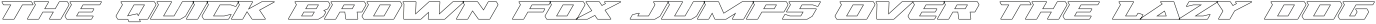 Racing Sunday Outline Italic otf (400) Sample