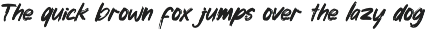 RAEMONA Rough Brush Font preview