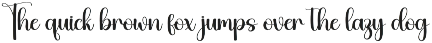 Justify | Script Font preview