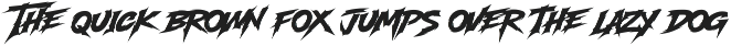 Modern Thrash - Horror Font font preview
