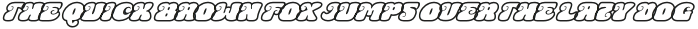 Space Majestic Outline Italic otf (400) Sample