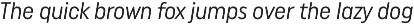 Uniform Italic preview