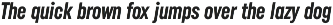 Uniform Italic preview