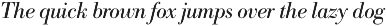 Bodoni Recut FS preview
