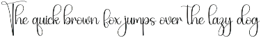 Wednesday | Script Font preview